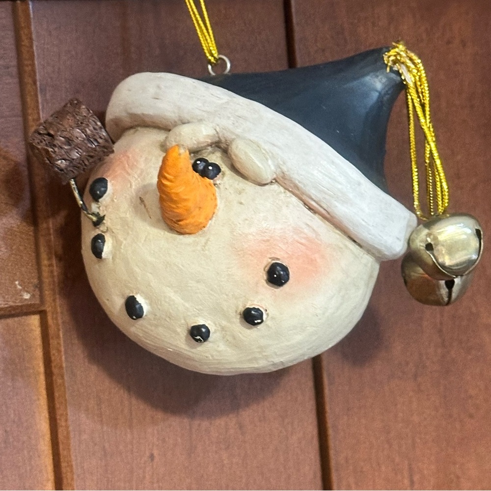Vintage Bert Anderson collection snowman ornament